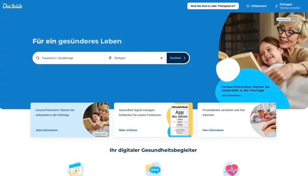 doctolib para concertar citas medicas alemania